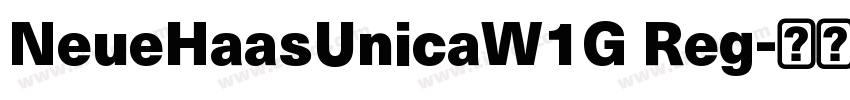 NeueHaasUnicaW1G Reg字体转换